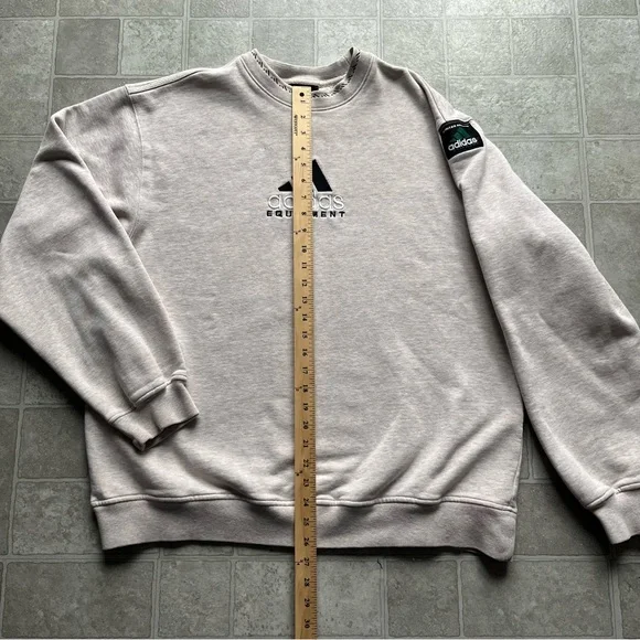 Adidas Equipment Pullover Crewneck Limited Edition Vintage Cream Men L